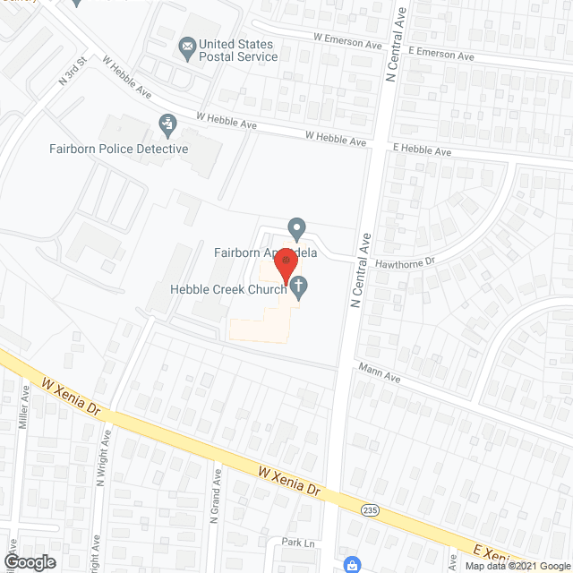 Map of the neighborhood around Fairborn Central Senior Apts