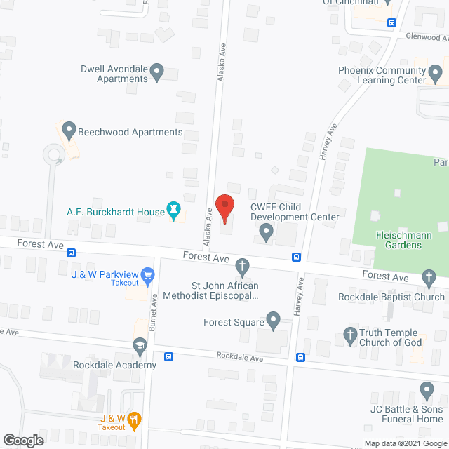 Map of the neighborhood around Minnie Scott's Family Care Home