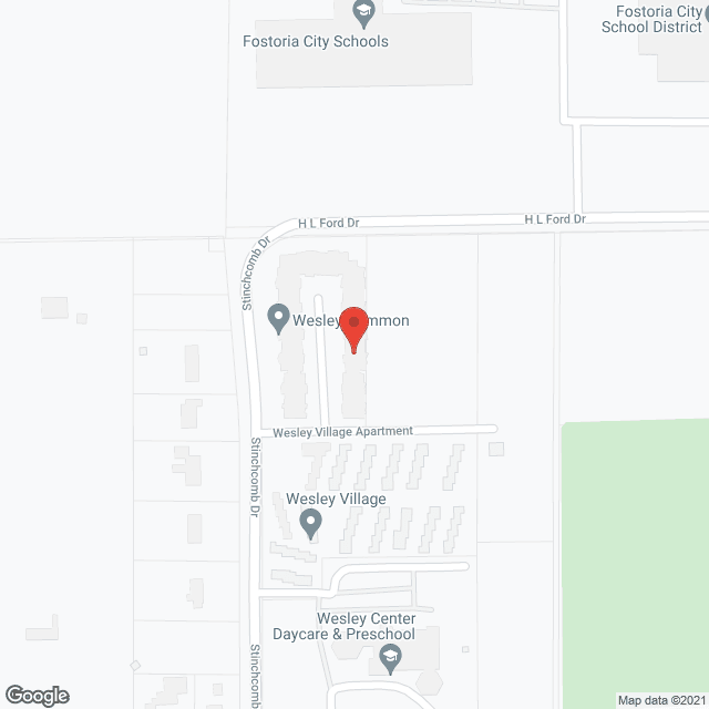 Map of the neighborhood around Wesley Village Inc
