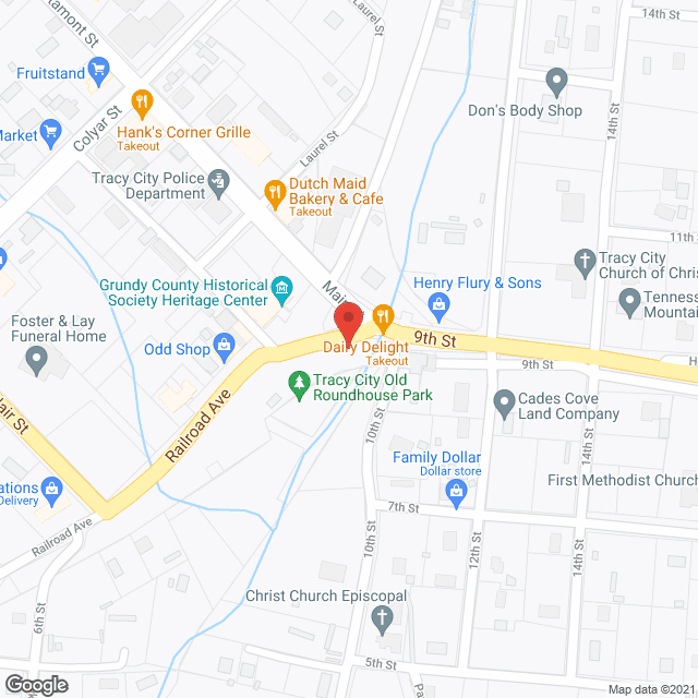 Map of the neighborhood around Meadowood Apartments