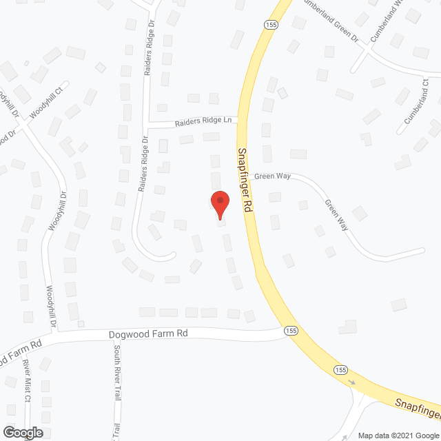 Map of the neighborhood around Snapfinger Home