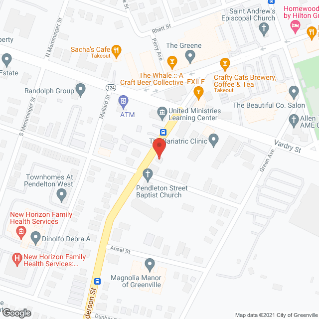 Map of the neighborhood around Sherman's Boarding Home-Aged