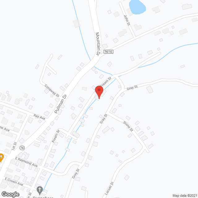 Map of the neighborhood around Pennsboro Adult Care Home