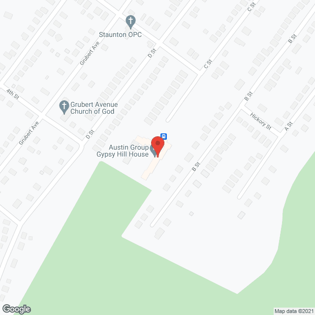 Map of the neighborhood around Gypsy Hill House