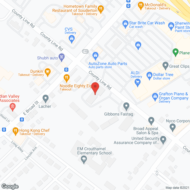 Map of the neighborhood around Valley Vista Assoc