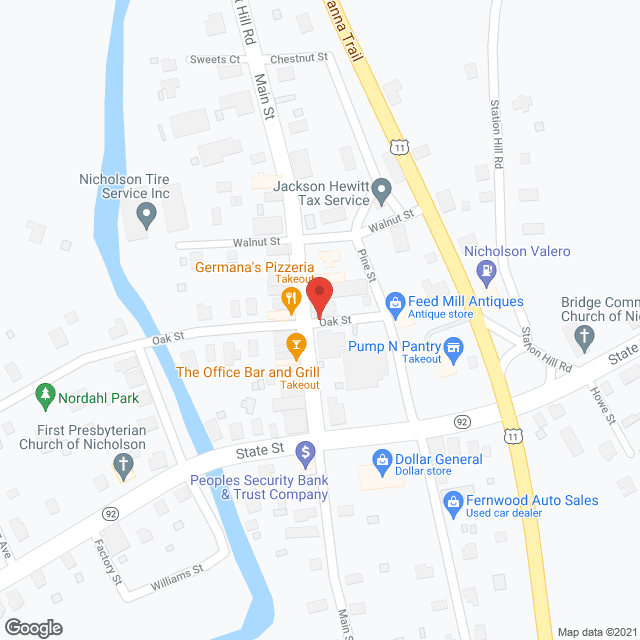 Map of the neighborhood around Samuel J Bailey Apartments