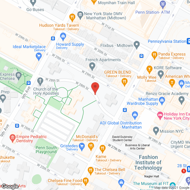 Map of the neighborhood around Hazleton Apartments