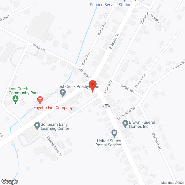 Map of the neighborhood around Southview Apartments