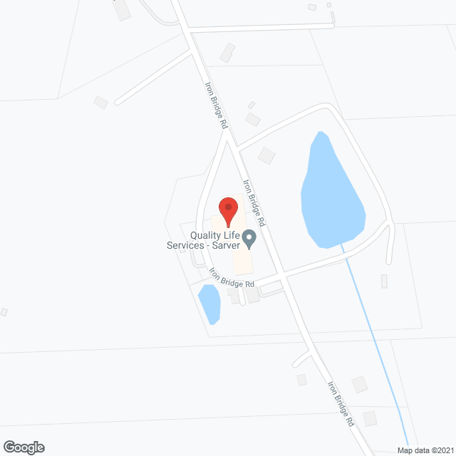Map of the neighborhood around Quality Life Services Sarver