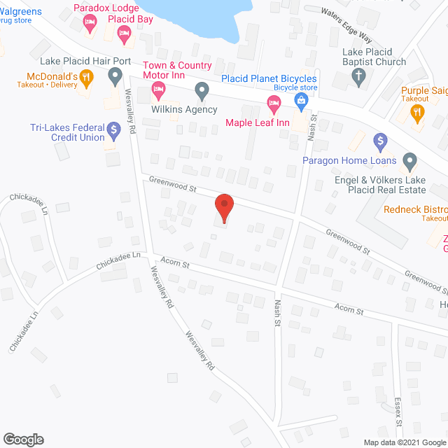 Map of the neighborhood around Greenwood