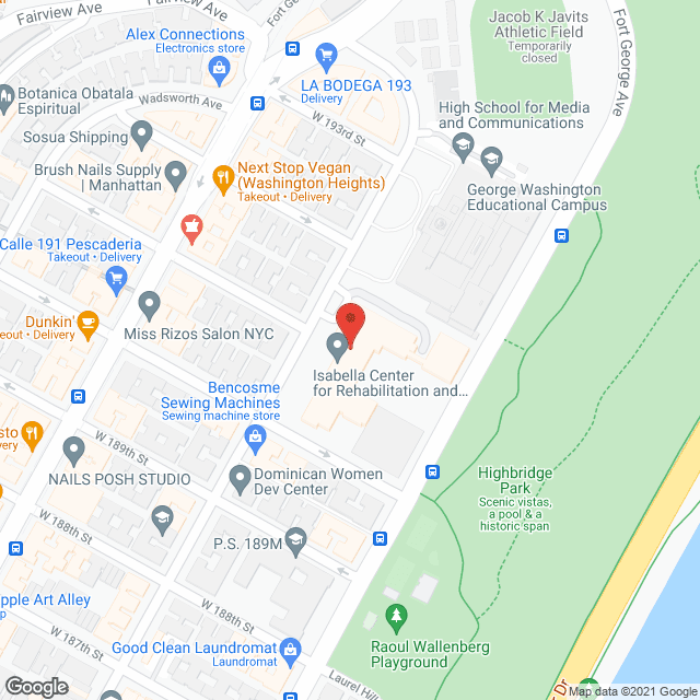 Map of the neighborhood around Isabella Home Care