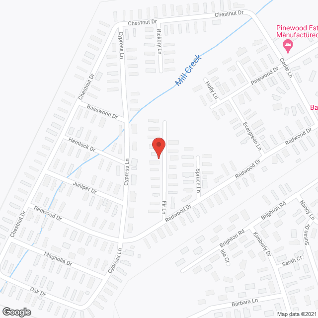 Map of the neighborhood around Pinewood Estates Mobile Home