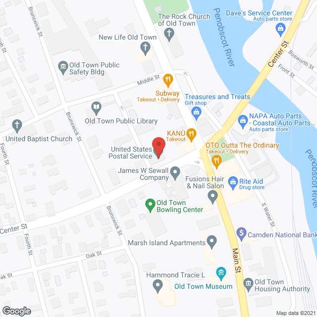 Map of the neighborhood around Penobscot Terrace