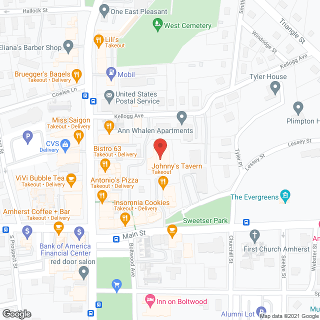 Map of the neighborhood around Highland Valley Elder Svc