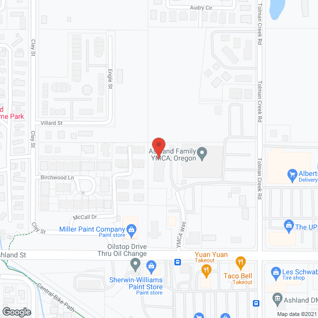 Map of the neighborhood around Donald E Lewis Retirement Ctr