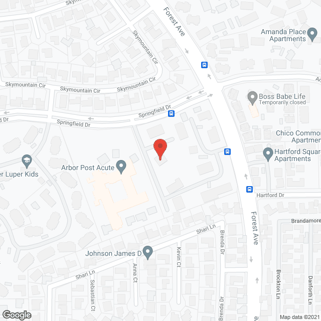 Map of the neighborhood around Cinnamon Village