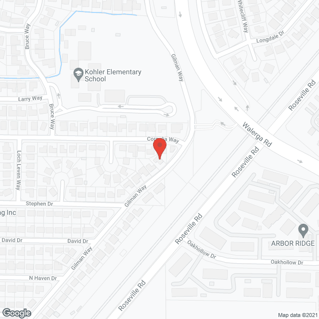 Map of the neighborhood around Vinson Care Home