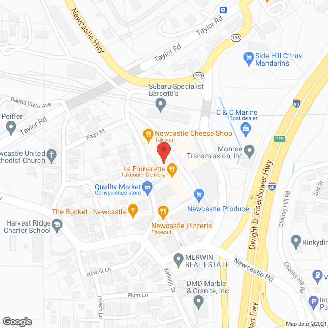 Map of the neighborhood around We Care Home Care
