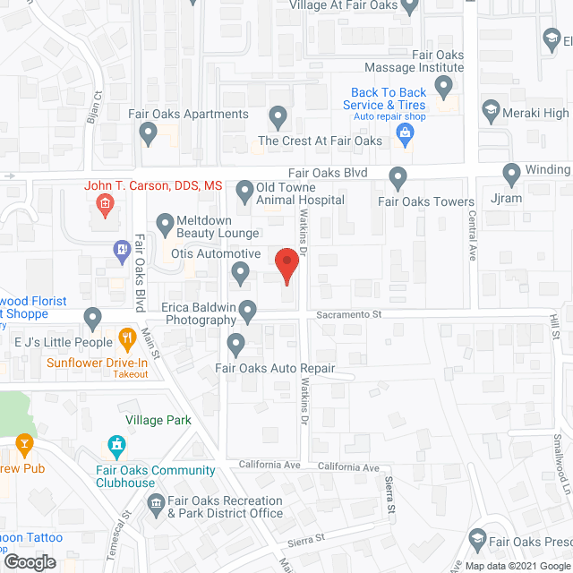 Map of the neighborhood around Sterling Suites