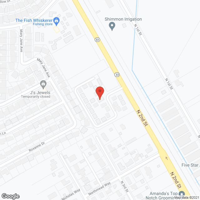 Map of the neighborhood around El Solyo Village