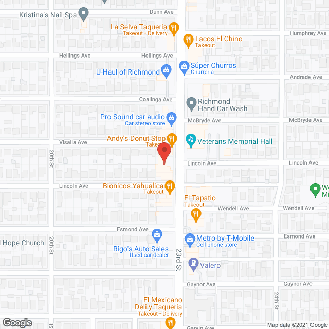 Map of the neighborhood around Richmond Post Acute Care