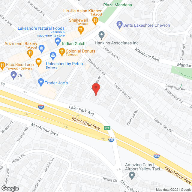 Map of the neighborhood around Lakeview Manor Rest Home