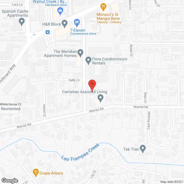 Map of the neighborhood around The Carnelian II