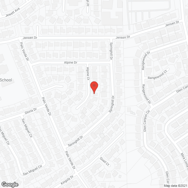 Map of the neighborhood around Alpine Home