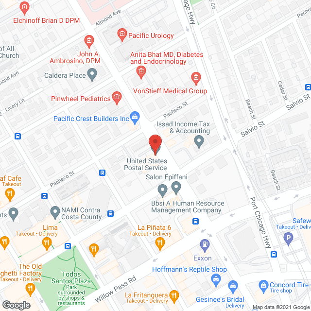 Map of the neighborhood around Barrington Home-The Elderly