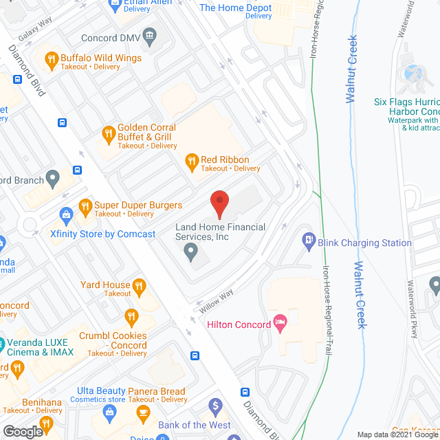 Map of the neighborhood around Sunrise Assisted Living