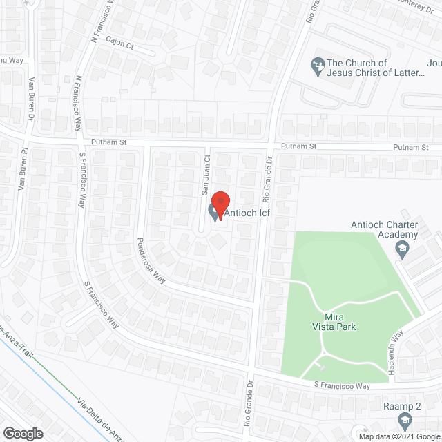 Map of the neighborhood around Our HOUSE-ICFDDN