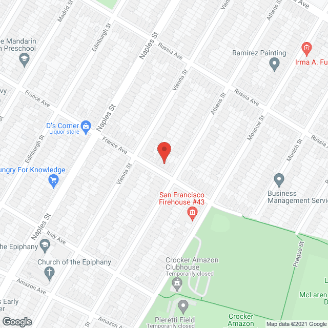 Map of the neighborhood around Lorne House II