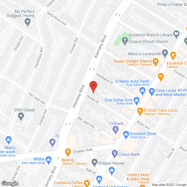 Map of the neighborhood around Lina's Guest Home