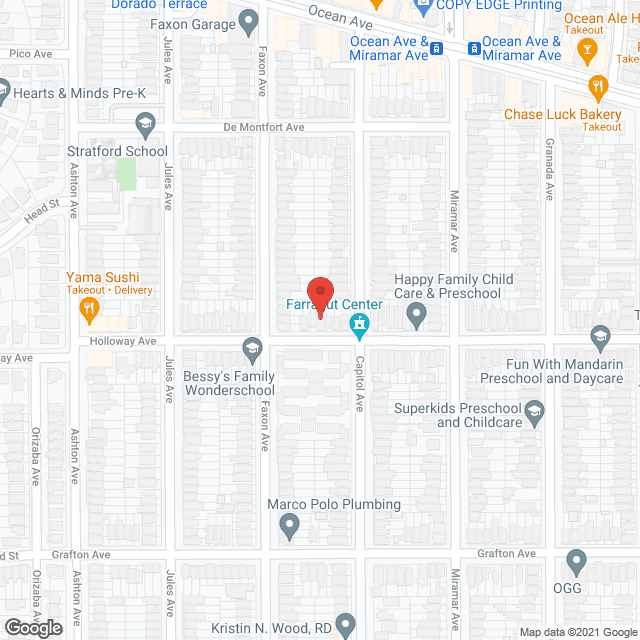 Map of the neighborhood around Guirola Resident Care