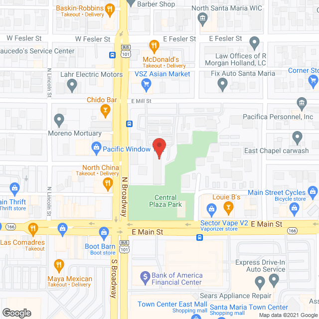 Map of the neighborhood around Union Plaza