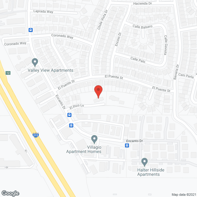 Map of the neighborhood around Hilltop Garden Manor