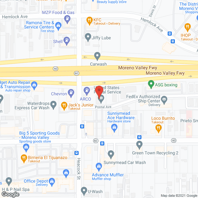 Map of the neighborhood around Cicero's Hope