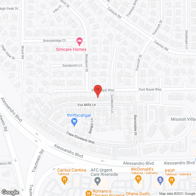 Map of the neighborhood around Cherish Days Home-The Elderly