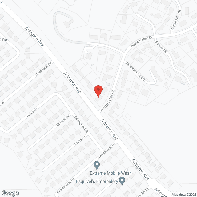 Map of the neighborhood around Fontecha Board and Care