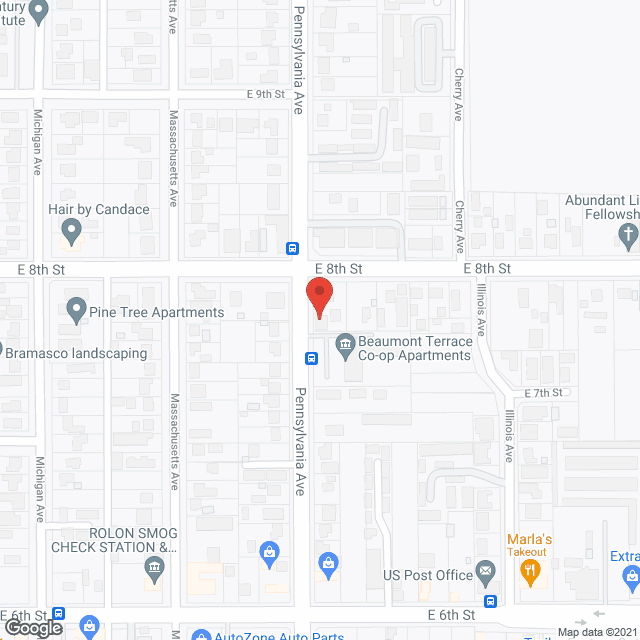 Map of the neighborhood around Rainbow Haven Guest Home