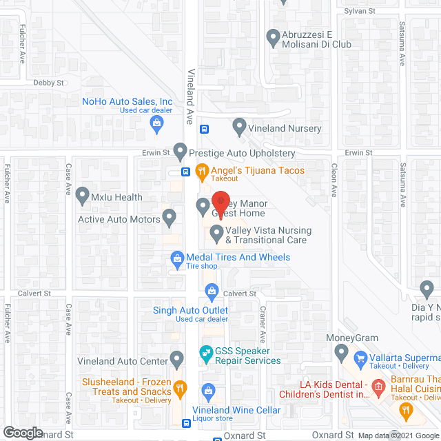 Map of the neighborhood around Vineland Guest Home