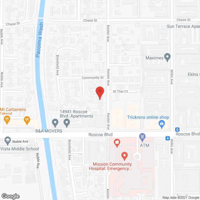 Map of the neighborhood around Four Aces Guest House