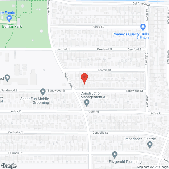 Map of the neighborhood around New Beginnings Residence Inc