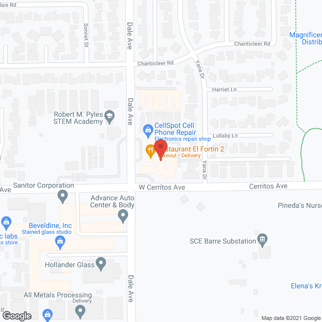 Map of the neighborhood around New Horizon Lodge