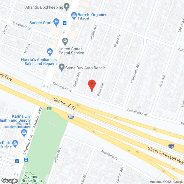 Map of the neighborhood around New Horizon Care
