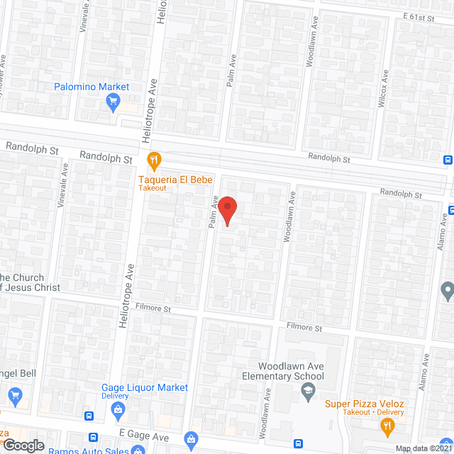Map of the neighborhood around White's Guest Home
