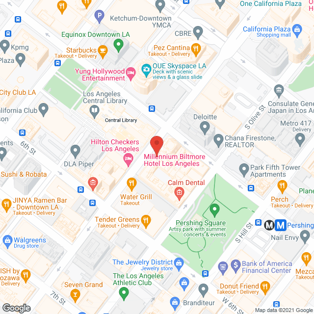 Map of the neighborhood around Belmont