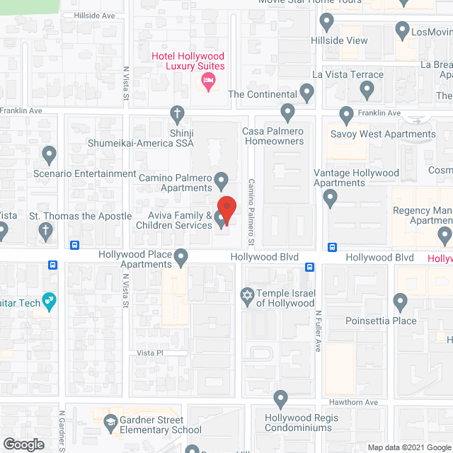 Map of the neighborhood around Hamburger Home