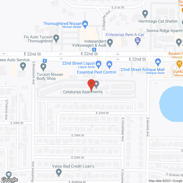 Map of the neighborhood around Mayfair Manor Apts