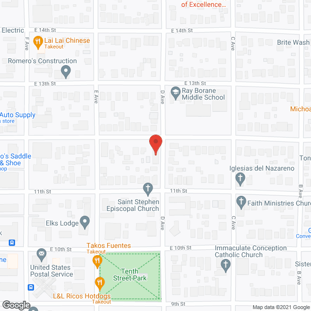 Map of the neighborhood around Cypress Inn Adult Care Home